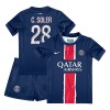 Maillot de Supporter Paris Saint-Germain Carlos Soler 28 Domicile 2024-25 Pour Enfant